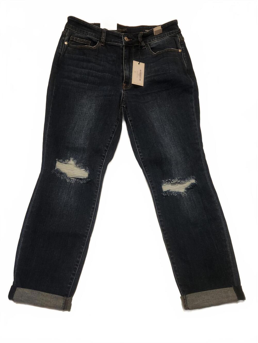 Nwt Judy Blue Mid Rise Slim Fit Jeans. Womens Size 14W. 27 inch inseam